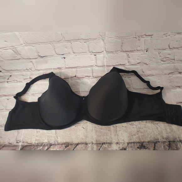 Wacoal Full Figure Basic Beauty Underwire Black Bra 34G - Picture 14 of 14